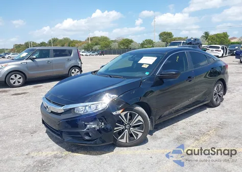 2018 Honda Civic Ex-L из США, поврежденный, VIN JHMFC1F7XJX004754